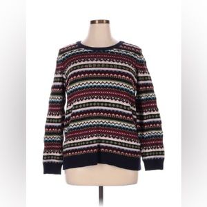 Talbots women’s Beaded Fair Isle Pullover wool blend Sweater plus size 2x